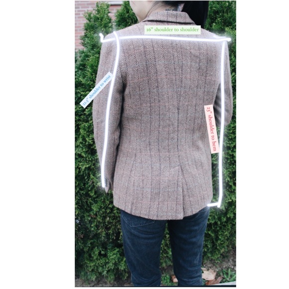 RALPH LAUREN - 90s Wool Tweed Blazer (Vintage) - Picture 5 of 9